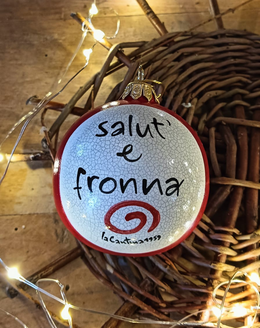 Pallina di Natale - "Salut' e fronna"