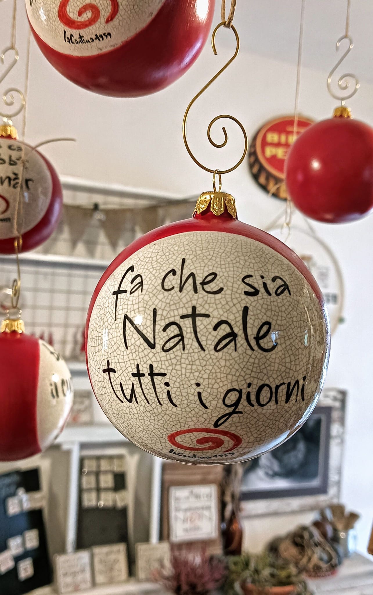 Palla di Natale - "Fa che sia Natale tutti i giorni"