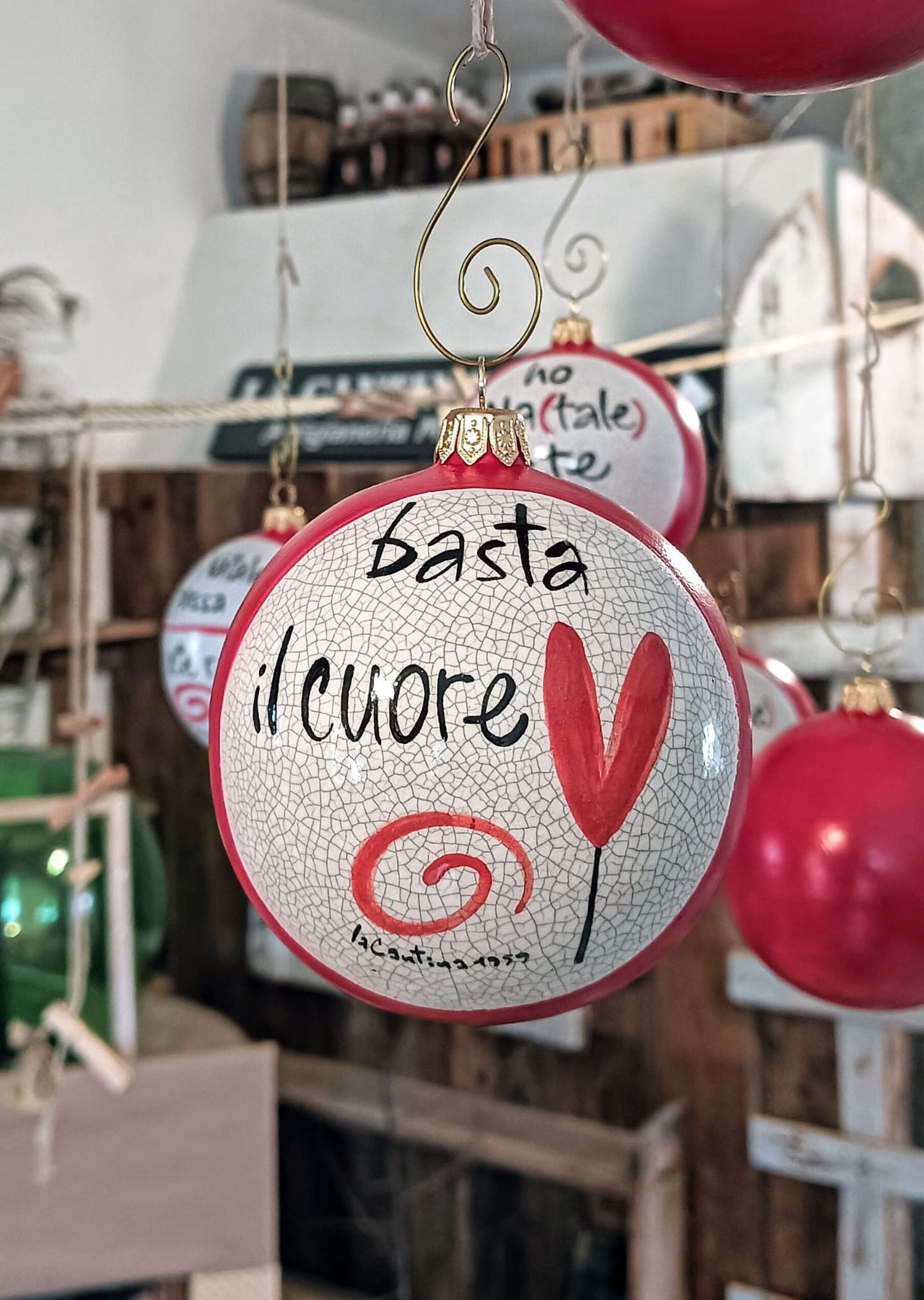 Palla di Natale - "Basta il cuore"