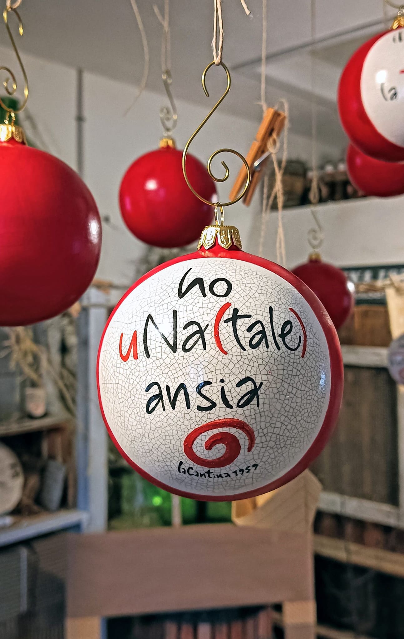 Palla di Natale - "Ho uNa(tale) ansia"