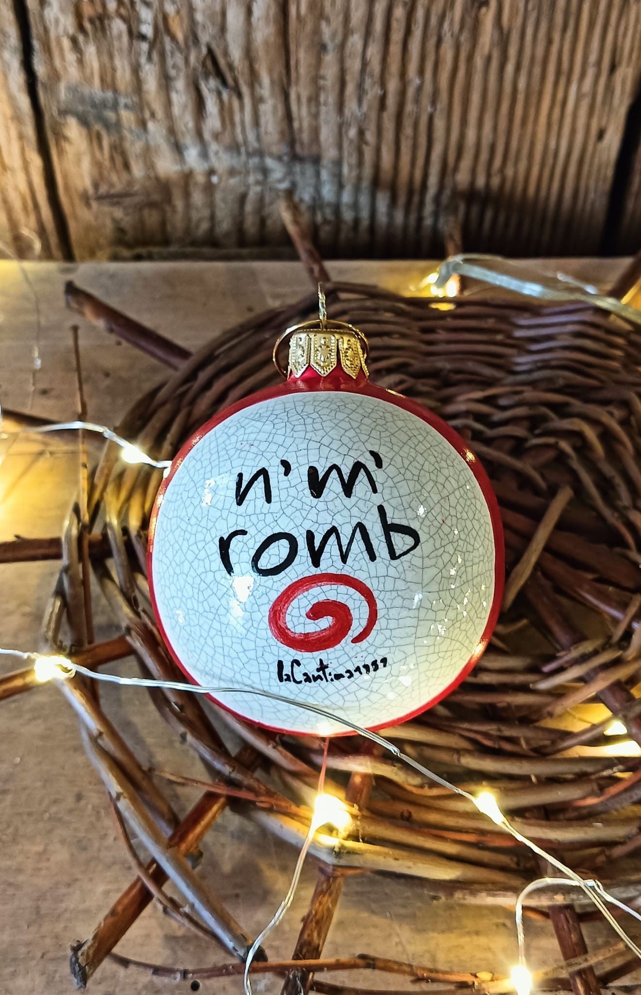 Pallina di Natale - "n' m' romb"