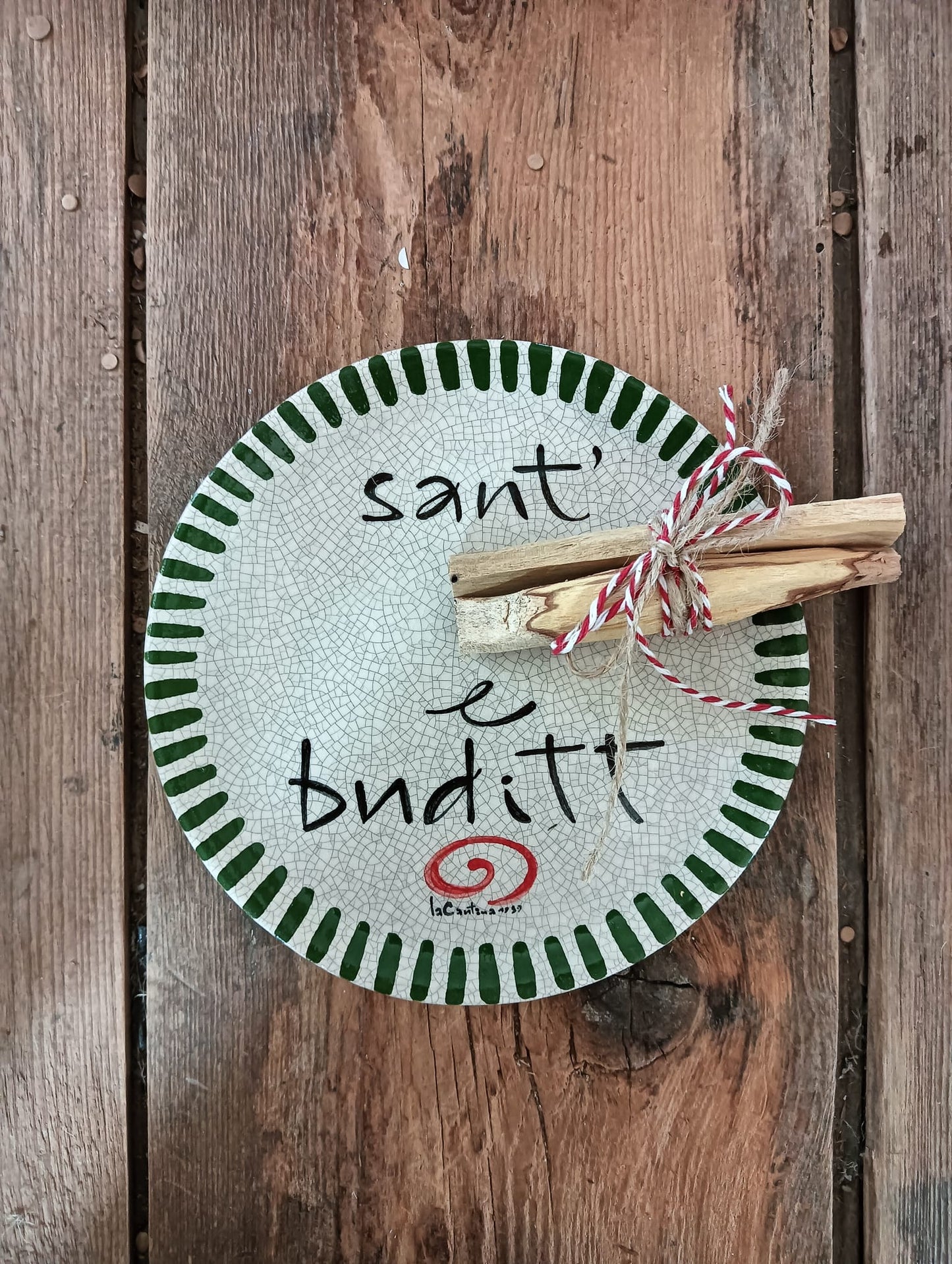 Piattino porta palo santo - verde