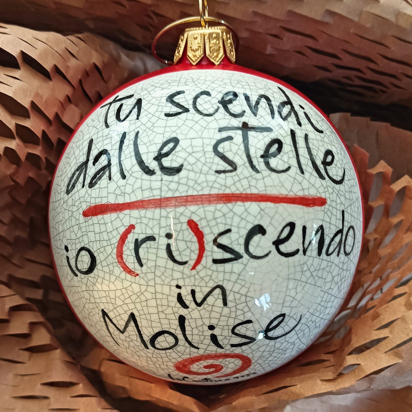 Palla di Natale - "Tu scendi dalle stelle"