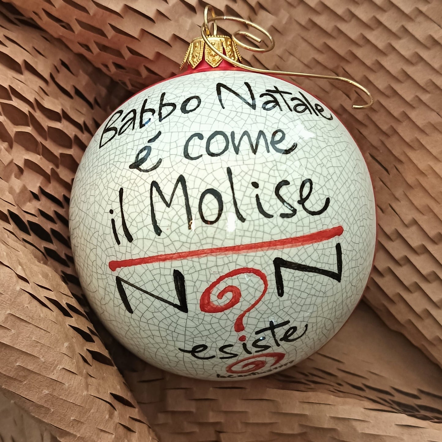 Palla di Natale - "Babbo Natale è come il Molise"